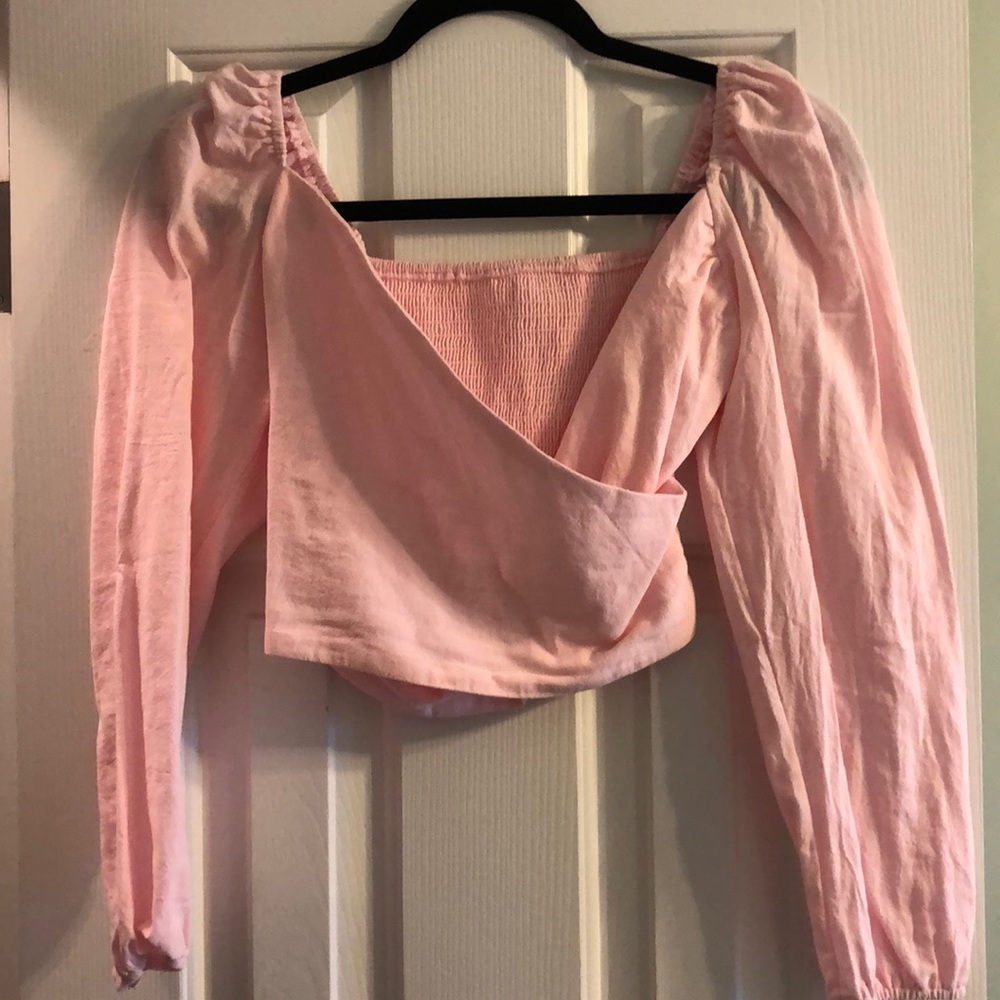 Light pink crop top